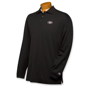 Georgia Bulldogs B&T CB DryTec LS Championship Polo - Black